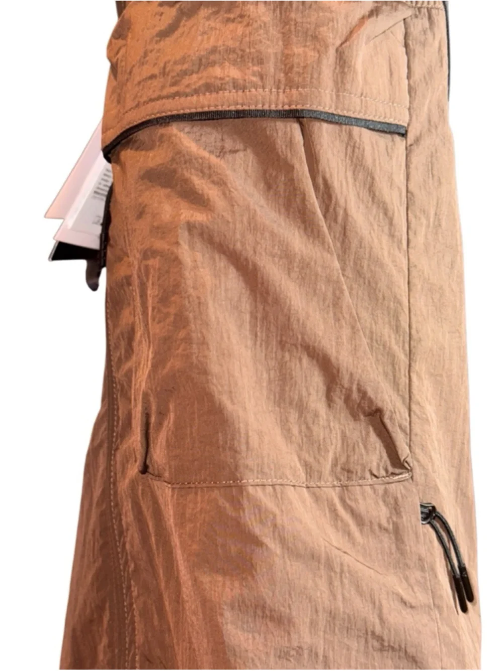 Men's Nike Brown & Black Full-Zip Vest L tech woven fabric